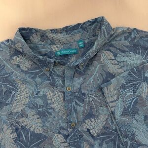 Tori Richard  Hawaiian Men's Shirt Size 3XL Digital Tropical Print Beach Resort